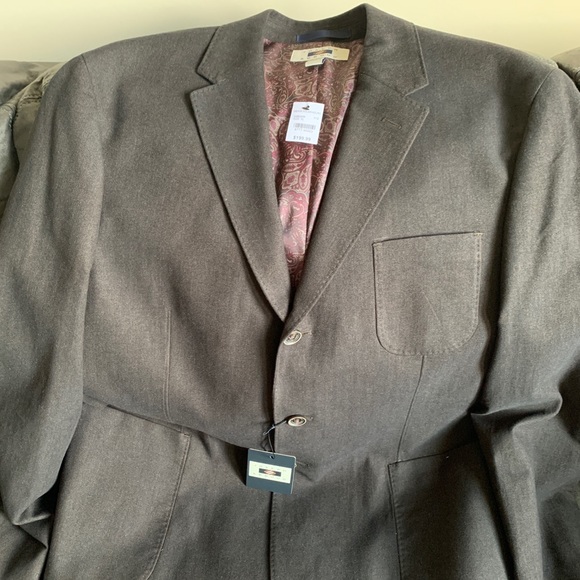 NWT - Brown Herringbone Modern Fit coat - Picture 7 of 8